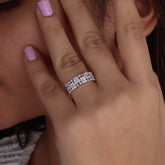 Brilliant Zirconia Luxury Party Ware Ring